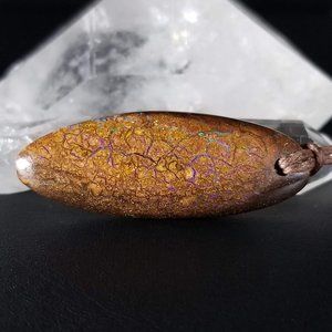 Australian Yowah Opal Pendant * Large Boulder Opal necklace